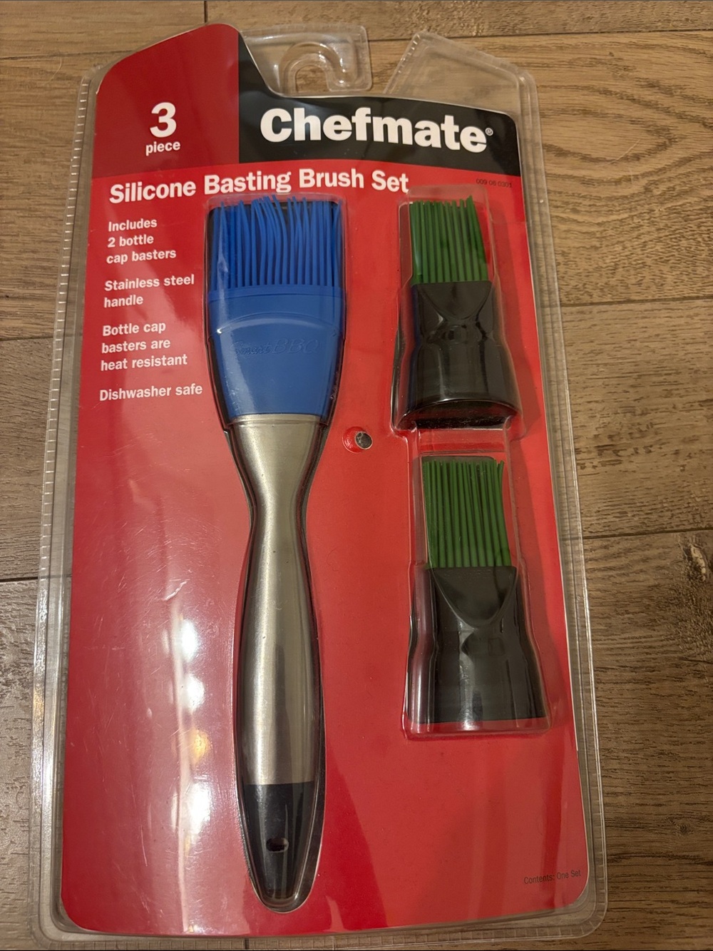 BUNDLE 3/$15?Chefmate Silicone Basting Brush Set - Blue & Green